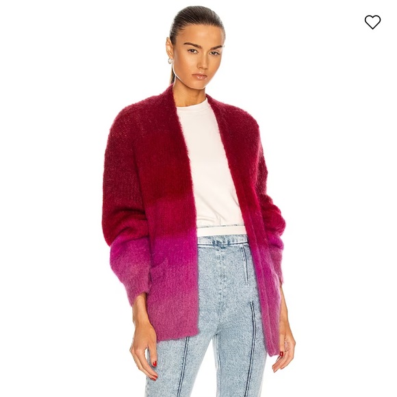 Isabel Marant Dana oversized ombré mohair cardigan - Picture 7 of 8